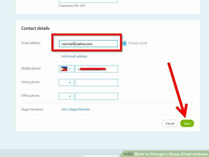 Image intitulé Modifier un Skype Email Adresse de l